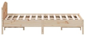 vidaXL Σκελετός Κρεβατιού Χωρίς Στρώμα 150x200 εκ Μασίφ Ξύλο Πεύκου