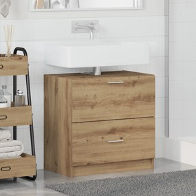 vidaXL Ντουλάπα Νιπτήρα Ξύλο Τέχνης 59x37x59 cm Επεξεργασμένο Ξύλο