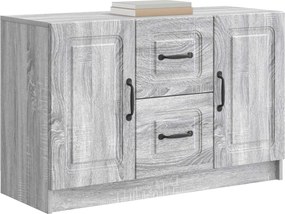 vidaXL Πλαϊνό γραφείο Γκρι Sonoma 89 x 34,5 x 57 εκ.