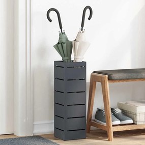 vidaXL Σχέδιο & βάση αποθήκευσης Ανθρακί 15.5 x 15.5 x 49 εκ Ατσάλι