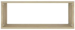 vidaXL Ράφια Κύβοι Τοίχου 6 τεμ. Sonoma Δρυς 60x15x23 εκ. Επεξ. Ξύλο