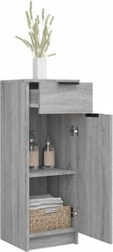 vidaXL Ντουλάπι Μπάνιου Γκρι Sonoma 32x34x90 εκ. Επεξεργασμένο Ξύλο