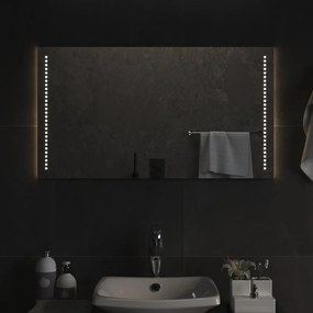 vidaXL Καθρέφτης Μπάνιου με LED 90x50 εκ.
