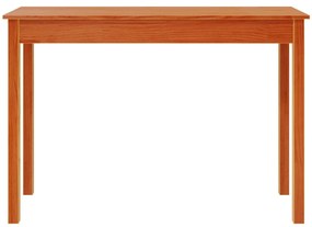 vidaXL Τραπέζι κονσόλα Καφέ Κεριού 110x40x75 εκ. Μασίφ Ξύλο Πεύκου