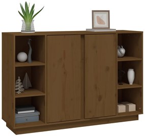 vidaXL Ντουλάπι Καφέ Μελί 120x35x80 εκ. από Μασίφ Ξύλο Πεύκου