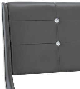 vidaXL Πλαίσιο Κρεβατιού Γκρι 180 x 200 εκ. από Συνθετικό Δέρμα