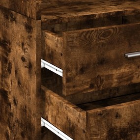 vidaXL Ντουλάπι Καπνιστή Δρυς 45x42,5x185 εκ. από Επεξεργασμένο Ξύλο