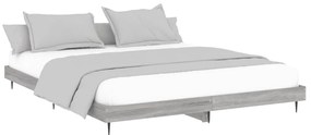 vidaXL Πλαίσιο Κρεβατιού Γκρι Sonoma 120x200 εκ. Επεξεργασμένο Ξύλο