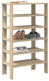 Παπουτσοθήκη Sonoma Δρυς 61x32x105 εκ. Επεξεργασμένο Ξύλο - Καφέ