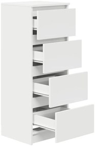 vidaXL Ντουλάπι Λευκό 37,5x35x99 εκ. από Επεξεργασμένο Ξύλο