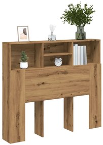 vidaXL Κεφαλάρι Με Αποθηκευτικό Χώρο 120x19x103,5 εκ. Επεξ. Ξύλο