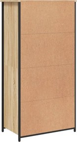 vidaXL Ντουλάπι Sonoma Δρυς 62x36x121,5 εκ. από Επεξεργασμένο Ξύλο