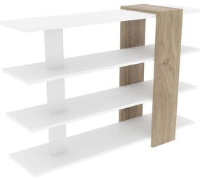 Ραφιέρα Δαπέδου Nur 788DEC3607 120x30x90cm White-Walnut