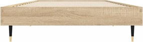 vidaXL Πλαίσιο Κρεβατιού Χωρ. Στρώμα Sonoma Δρυς 75x190εκ Επεξ. Ξύλο
