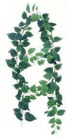 Τεχνητή Γιρλάντα Φίκος Benjamina 9471-7 180cm Green Supergreens Ύφασμα,Πλαστικό
