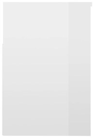 Παπουτσοθήκη Γυαλιστερή Λευκή 60 x 30 x 45 εκ. από Μοριοσανίδα - Λευκό