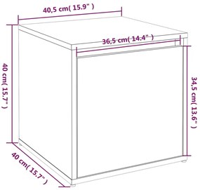 ΚΟΥΤΙ ΜΕ ΣΥΡΤΑΡΙ SONOMA ΔΡΥΣ 40,5X40X40 ΕΚ. ΕΠΕΞΕΡΓΑΣΜΕΝΟ ΞΥΛΟ 808777