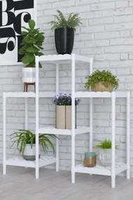 Stewehome Πολυλειτουργική πλαστική ραφιέρα για γλάστρες και λουλούδια