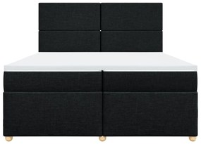 ΚΡΕΒΑΤΙ BOXSPRING ΜΕ ΣΤΡΩΜΑ ΜΑΥΡΟ 200X200 ΕΚ. ΥΦΑΣΜΑΤΙΝΟ 3291382