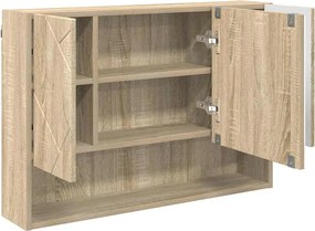 vidaXL Σετ Επίπλων Μπάνιου 3 τμχ. Δρύς Sonoma 76,5 x 35 x 64 εκ