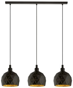 Φωτιστικό Οροφής - Ράγα 97846 Black - Gold Roccaforte Eglo Metal