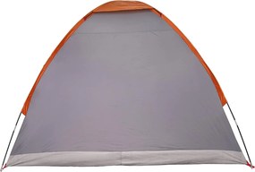 vidaXL Σκηνή Camping 2 ατόμων Γκρι και Πορτοκαλί
