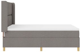 vidaXL Κρεβάτι με ελατήριο και στρώμα Ταμπά, 160x200 εκ, ύφασμα
