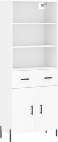 vidaXL Ντουλάπι Λευκό 69,5x34x180 εκ. από Επεξεργασμένο Ξύλο
