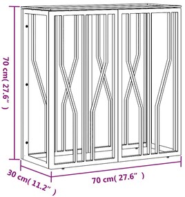 ΤΡΑΠΕΖΙ ΚΟΝΣΟΛΑ ΧΡΥΣΟ 70X30X70 ΕΚ. ΑΝΟΞΕΙΔΩΤΟ ΑΤΣΑΛΙ ΚΑΙ ΓΥΑΛΙ 350036