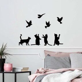 Διακοσμητικό Τοίχου (110x79) A-G Birds Playing With Cats 899SKL2553