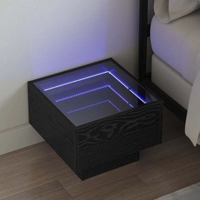 vidaXL Τραπεζάκι σαλονιού Μαύρη Οξυά 40 x 40 x 30 cm
