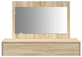vidaXL Kρεβάτι τοίχου  από δρυ Σονόμα 100x40x70 εκ