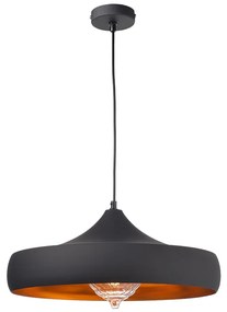 Φωτιστικό Κρεμαστο Aca KS07961PBG CALIPHATE Μαύρο Ματ (Black Mat)
