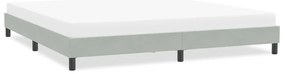 vidaXL Σκελετός Κρεβατιού Χωρίς Στρώμα Αν. Γκρι 200x210 εκ. Βελούδινο