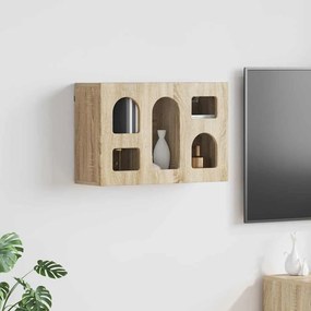 vidaXL Κρεμαστό ντουλάπι με ράφι ELST Δρύς Sonoma 60 x 20 x 40 εκ