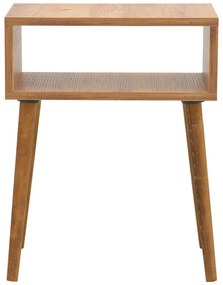 Κομοδίνο Hank pakoworld σε φυσική απόχρωση 45x30x60εκ (1 τεμάχια)