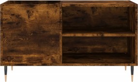 vidaXL Δισκοθήκη Καπνιστή Δρυς 85 x 38 x 48 εκ. από Επεξεργασμένο Ξύλο