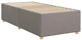 vidaXL Κρεβάτι Boxspring με Στρώμα Taupe 80x200 εκ. Υφασμάτινο