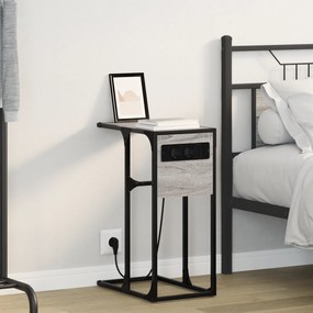 vidaXL Κομοδίνο Γκρι sonoma 41.5 x 26 x 60.5 εκ Επεξεργασμένο ξύλο
