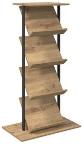 vidaXL Ράφι Περιοδικών με ράφι Artisan Oak 68 x 40 x 123.5 εκ.