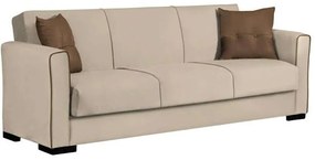 Καναπές Τριθέσιος New Emily 828-122-137 222x85x83cm Beige-Brown