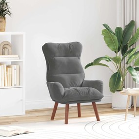 vidaXL Πολυθρόνα Σκούρο Γκρι 69 x 74 x 93 εκ. Βελούδο