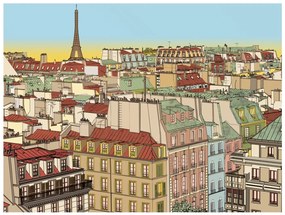 Φωτοταπετσαρία - Good morning Paris! 200x154