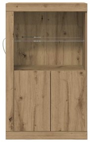 vidaXL Βοηθητικό ντουλάπι artisan δρυς 60.5 x 37 x 100 εκ