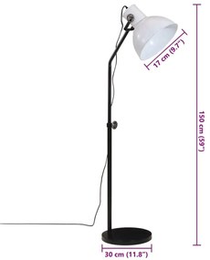 Φωτιστικό Δαπέδου 25 W Λευκό 30x30x90-150 εκ. E27 - Λευκό