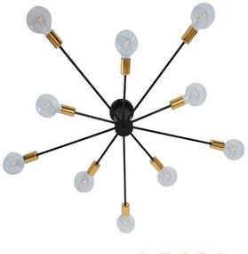 Φωτιστικό Οροφής - Πλαφονιέρα Olinda 01244 Black GloboStar Metal