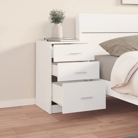 vidaXL Κομοδίνο Λευκό 40 x 40 x 63 εκ. από Επεξεργασμένο Ξύλο