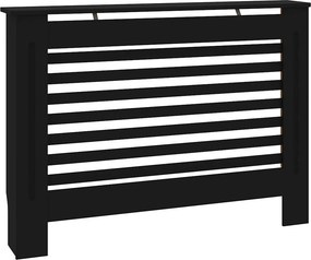vidaXL Κάλυμμα Καλοριφέρ Μαύρο 112 x 19 x 81,5 εκ. από MDF
