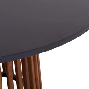 Τραπέζι κήπου CRISTOBAL Στρόγγυλο Ξύλο Ακακίας &amp; Cement Top Φ120x77Υεκ. 120x120x77 εκ.