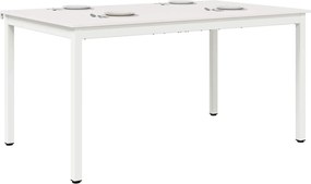 vidaXL Τραπεζαρία Λευκό 150 x 90 x 75 cm Στερεά ξυλεία πεύκου